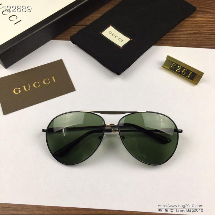 GUCCI古馳 官網同步 歐美風範 原單偏光 男款太陽鏡  lly1210